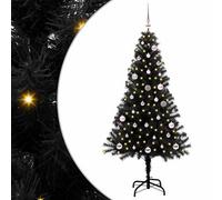 Vidaxl Christmas Tree With 150 Leds With Stand Black 150 Cm Pvc