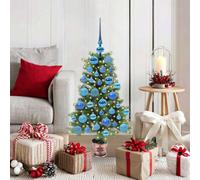 Vidaxl Christmas Tree With 150 Leds With Stand Green 90 Cm Pe