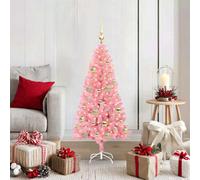 Vidaxl Christmas Tree With 150 Leds With Stand Pink 120 Cm Pvc