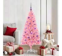 Vidaxl Christmas Tree With 150 Leds With Stand Pink 150 Cm Pvc