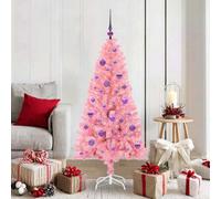 Vidaxl Christmas Tree With 150 Leds With Stand Pink 150 Cm Pvc