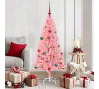 Vidaxl Christmas Tree With 150 Leds With Stand Pink 150 Cm Pvc