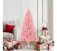 Vidaxl Christmas Tree With 150 Leds With Stand Pink 150 Cm Pvc