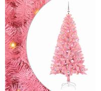 Vidaxl Christmas Tree With 150 Leds With Stand Pink 150 Cm Pvc