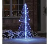 vidaXL Christmas Tree with 160 LEDs Blue 150 cm Acrylic