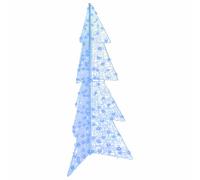 vidaXL Christmas Tree with 160 LEDs Blue 150 cm Acrylic