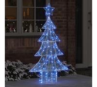 vidaXL Christmas Tree with 160 LEDs Blue 150 cm Acrylic