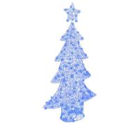 vidaXL Christmas Tree with 160 LEDs Blue 150 cm Acrylic, Living Room, Durable Modern Christmas Decor with Festive Lighting, Seasonal Ornaments, Acrylic, USB-Powered Interior Accessories