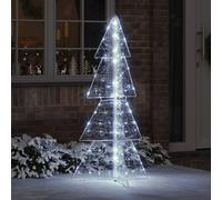 vidaXL Christmas Tree With 160 Leds Cold White 150cm Acrylic, White