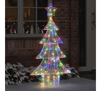 vidaXL Christmas Tree With 160 Leds Multicolour 150cm Acrylic, Multi