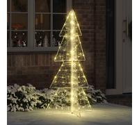 vidaXL Christmas Tree with 160 LEDs Warm White 150 cm Acrylic