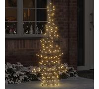 vidaXL Christmas Tree with 160 LEDs Warm white 150 cm Rattan