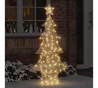 vidaXL Christmas Tree with 160 LEDs Warm white 151 cm PET