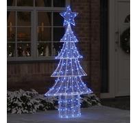 vidaXL Christmas Tree with 240 LEDs Blue 180 cm Acrylic