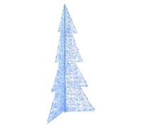 vidaXL Christmas Tree with 240 LEDs Blue 180 cm Acrylic, Living Room, Modern Decor, Christmas Lighting, Decorative LED, Festive Display, Holiday Ornament, Usb Powered Light, Home Accent