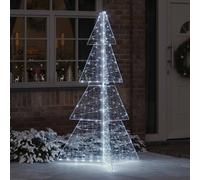 vidaXL Christmas Tree With 240 Leds Cold White 180cm Acrylic, White