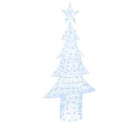 vidaXL Christmas Tree with 240 LEDs Cold white 180 cm Acrylic, Living Room, Durable Modern Christmas Decor with Festive Lighting, Seasonal Ornaments, Acrylic, USB-Powered Interior Accessories