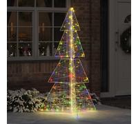vidaXL Christmas Tree With 240 Leds Multicolour 180cm Acrylic, Multi