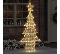 vidaXL Christmas Tree With 240 Leds Warm White 150cm Acrylic, White