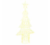 vidaXL Christmas Tree with 240 LEDs Warm white 180 cm Acrylic, Living Room, Durable Modern Christmas Decor with Festive Lighting, Seasonal Ornaments, Acrylic, USB-Powered Interior Accessories