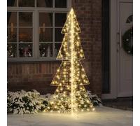 vidaXL Christmas Tree With 240 Leds Warm White 180cm Pet, White