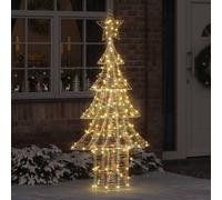 vidaXL Christmas Tree With 240 Leds Warm White 181cm Pet, White