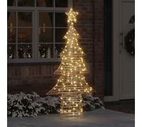 vidaXL Christmas Tree with 240 LEDs Warm white 181 cm PET