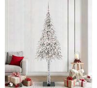 Vidaxl Christmas Tree With 300 Leds White 180 Cm Pe And Steel