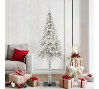 Vidaxl Christmas Tree With 300 Leds White 180 Cm Pe And Steel