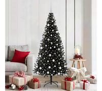 Vidaxl Christmas Tree With 300 Leds With Stand Black 180 Cm Pvc