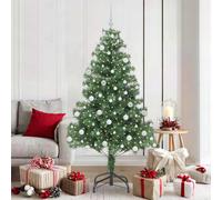 vidaXL Christmas Tree with 300 LEDs with Stand Green 180 cm PVC