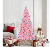 vidaXL Christmas Tree with 300 LEDs with Stand Pink 180 cm PVC