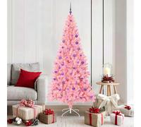 Vidaxl Christmas Tree With 300 Leds With Stand Pink 180 Cm Pvc