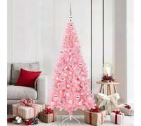 vidaXL Christmas Tree with 300 LEDs with Stand Pink 180 cm PVC