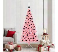 Vidaxl Christmas Tree With 300 Leds With Stand Pink 180 Cm Pvc