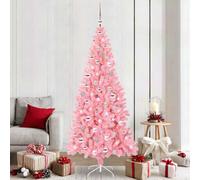 Vidaxl Christmas Tree With 300 Leds With Stand Pink 210 Cm Pvc