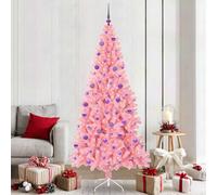 Vidaxl Christmas Tree With 300 Leds With Stand Pink 210 Cm Pvc