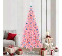 Vidaxl Christmas Tree With 300 Leds With Stand Pink 210 Cm Pvc