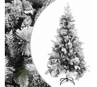 vidaXL Christmas Tree with Flocked Snow&Cones Home Indoor Outdoor Garden Decor S