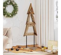 Vidaxl Christmas Tree With Stand Brown 120 Cm Solid Teak Wood