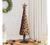 vidaXL Christmas Tree with Stand Brown 120 cm Solid teak wood