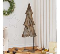 Vidaxl Christmas Tree With Stand Brown 120 Cm Solid Teak Wood