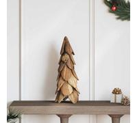 vidaXL Christmas Tree with Stand Brown 50 cm Solid teak wood, Brown
