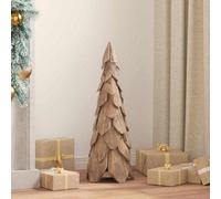 vidaXL Christmas Tree with Stand Brown 80 cm Solid teak wood, Brown