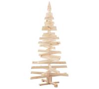 vidaXL Christmas Trees with Stand Beige 150 cm Solid pine wood, Modern Living Room, Artificial Christmas Tree, Festive Decor, Seasonal Decoration, Adjustable Branch, Minimalist Pine Wood