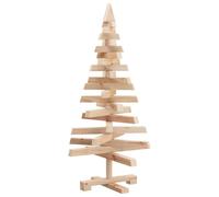 vidaXL Christmas Trees with Stand Beige 90 cm Solid pine wood, Modern Living Room, Artificial Christmas Tree, Festive Decor, Seasonal Decoration, Adjustable Branch, Minimalist Pine Wood