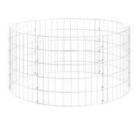 vidaXL Circular Gabion Pole Galvanised Steel Ø100x50 cm