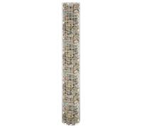 vidaXL Circular Gabion Pole Galvanised Steel 30x200 cm, Silver