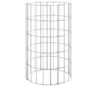 (? 30 x 50 cm) vidaXL Circular Gabion Pole Garden Gabion Basket Gabion Cage Galvanised Steel