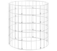 vidaXL Circular Gabion Pole Galvanised Steel Ø50x50 cm